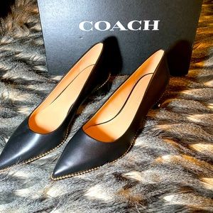 Black COACH Willa Pumps Sz 9 NIB leather